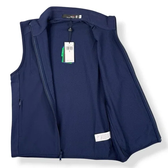 RLX Ralph Lauren Vest Mens Small Blue Full Zip Golf Performance Sleeveless NWT - Picture 5 of 15